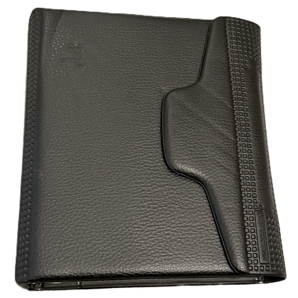 Day Runner Ring Binder Black Planner Vintage 1988 w/Inserts Office Planner